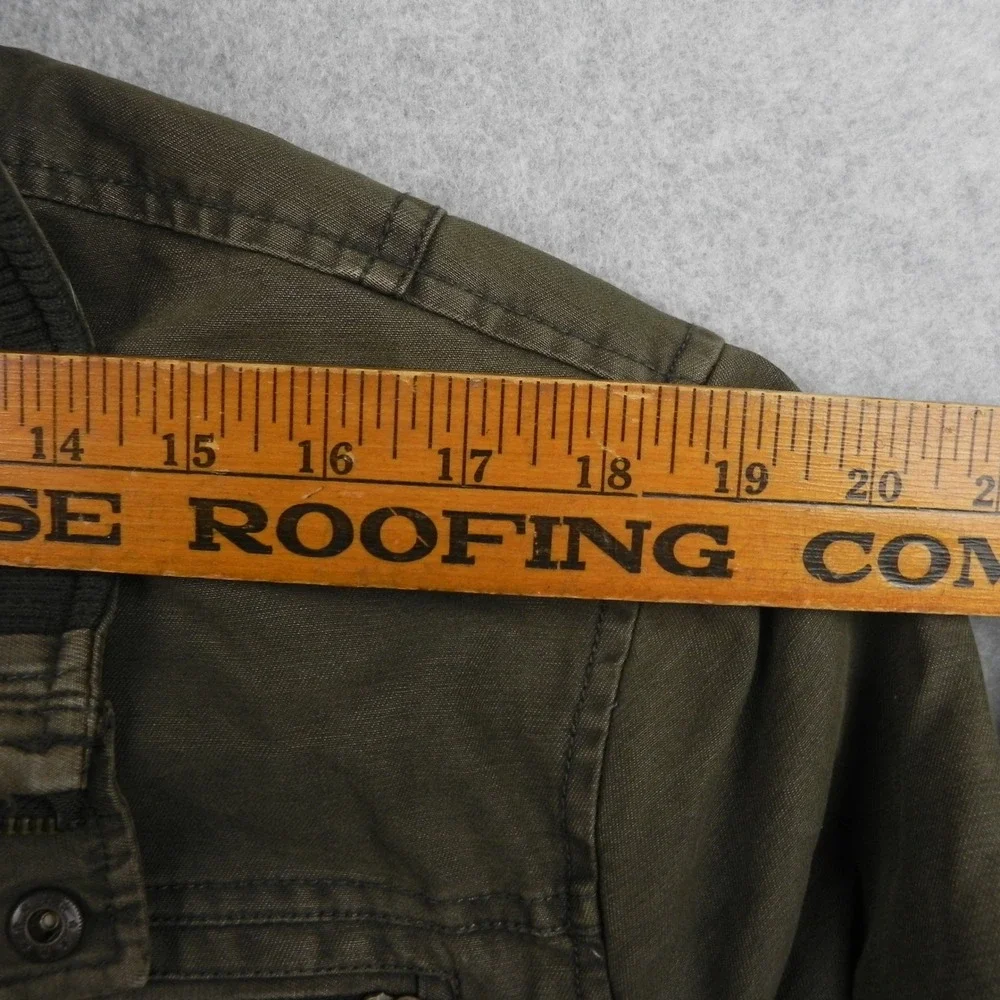 Levi's Field Jacket Mens XL Military Utility Coat Olive Green Lined Full Zip